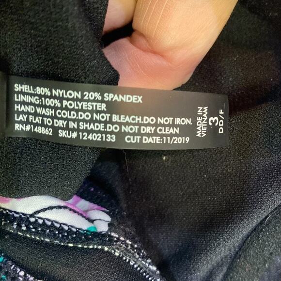 Torrid Black & White Leopard Underwire One-Piece Swimsuit SIZE 3 DD/F Size 3X - Picture 10 of 11